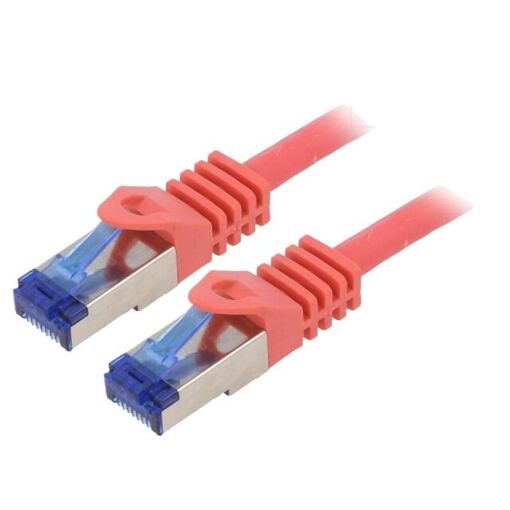 Câble réseau ADNAuto RJ45 mâle S-FTP Cat 6a rouge - 2 m