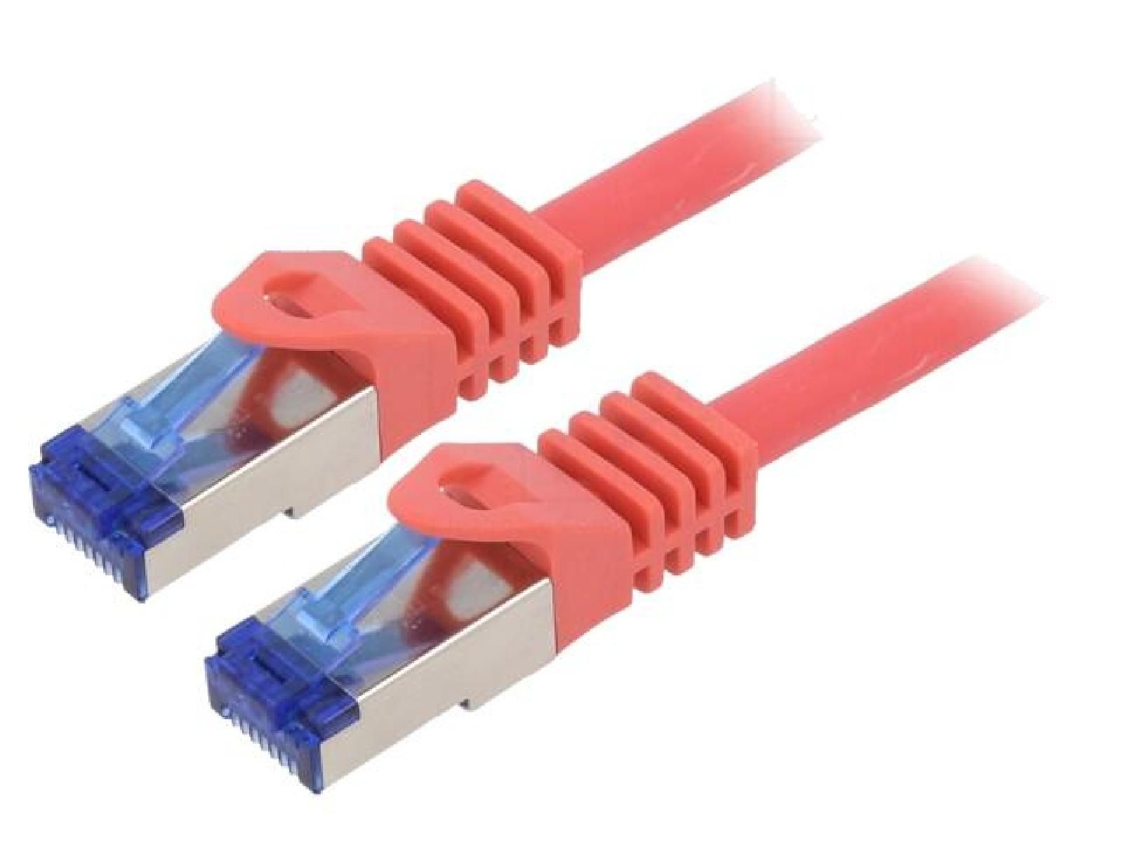 ADNAuto RJ45 S-FTP Cat 6a Network Cable - Red - 5m