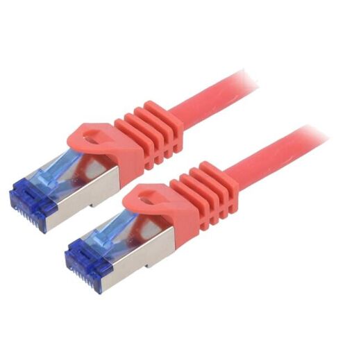 Cable de red RJ45 S-FTP Cat 6a rojo - 5 m