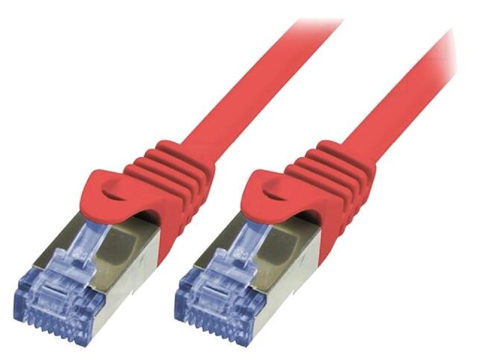 ADNAuto Cat 6a S-FTP RJ45 Male Network Cable - Red - 10m