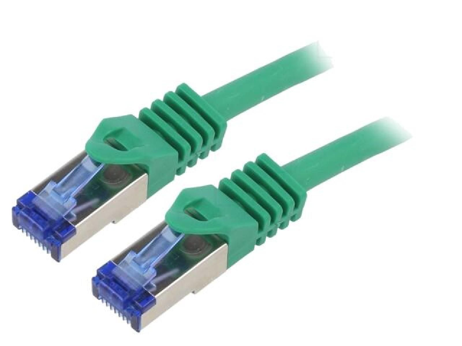 ADNAuto Network Cable RJ45 Male S-FTP Cat 6a Green - 1m