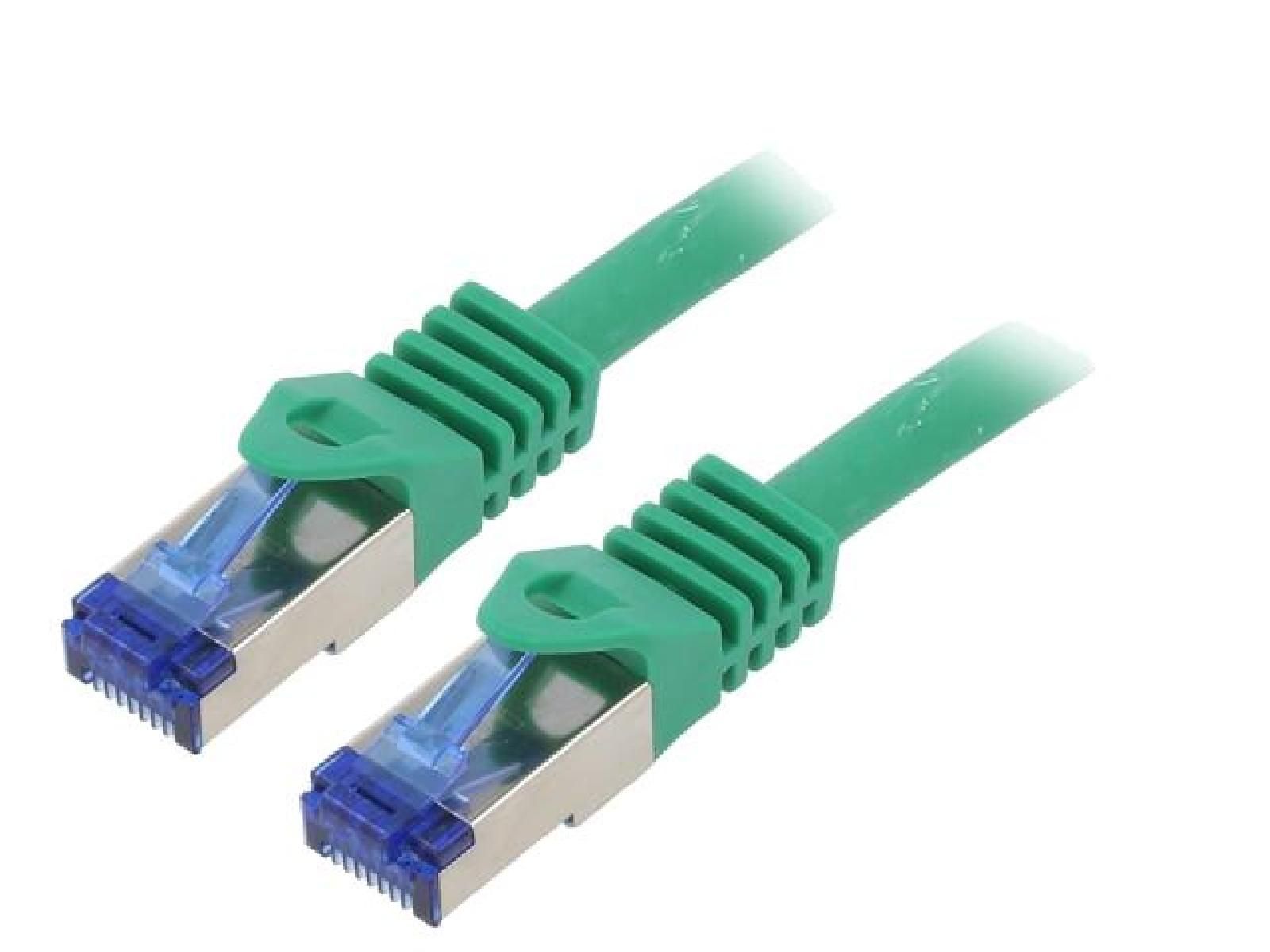 ADNAuto Cat 6a S-FTP Green Network Cable (RJ45 Male, 5m)