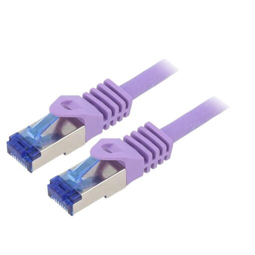 Cable de red ADNAuto S-FTP Cat 6a - 0.5m violeta
