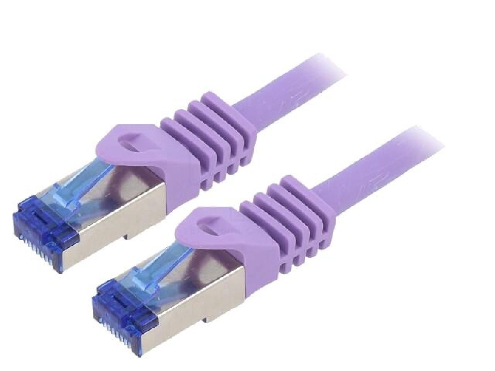 ADNAuto Cat 6a S-FTP Network Cable - 0.5m Violet