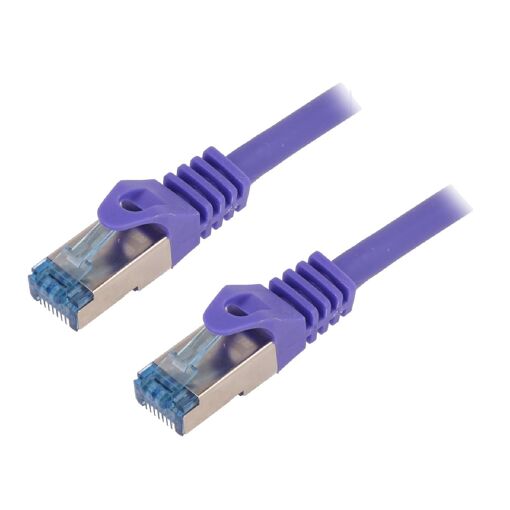 Câble réseau ADNAuto S-FTP Cat 6a, 0,5 m, violet