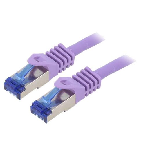 ADNAuto RJ45 Cat 6a Network Cable, 2m, S-FTP, Violet