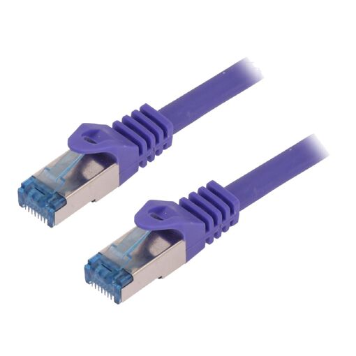 Cable de red ADNAuto S-FTP Cat 6a RJ45 macho - Púrpura - 10 m