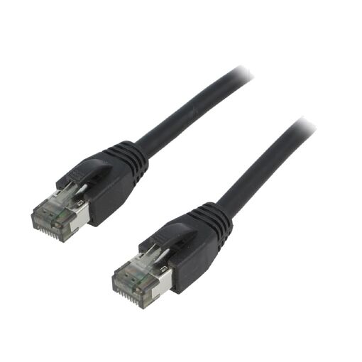 ADNAuto Network Cable RJ45 Male S-FTP Cat 8.1 - Black - 1.5m