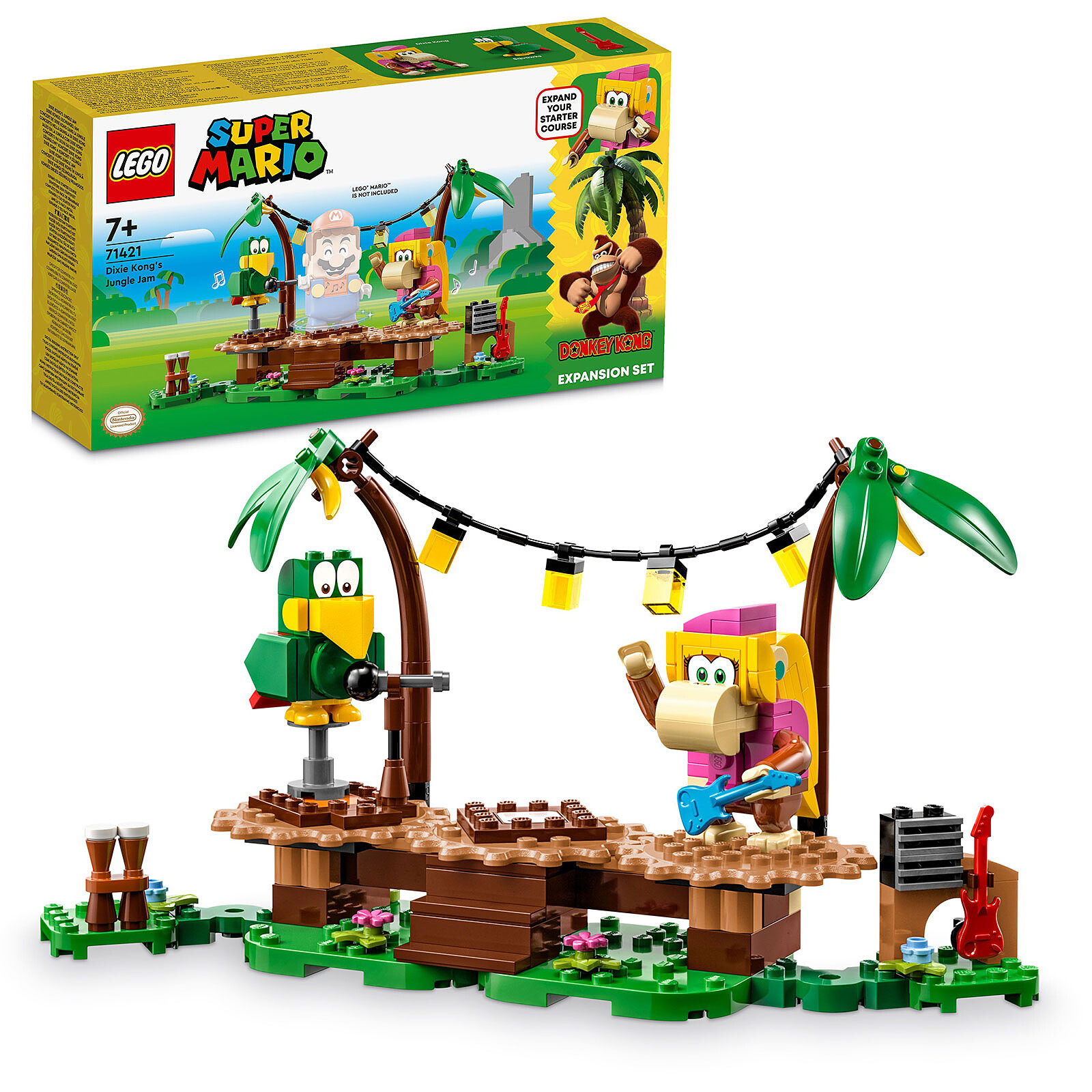LEGO Super Mario 71421 Dixie Kong Jungle Concert Expansion Set