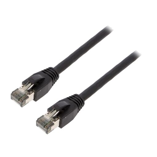 ADNAuto Network Cable RJ45 Male S-FTP Cat 8.1 - Black - 5m