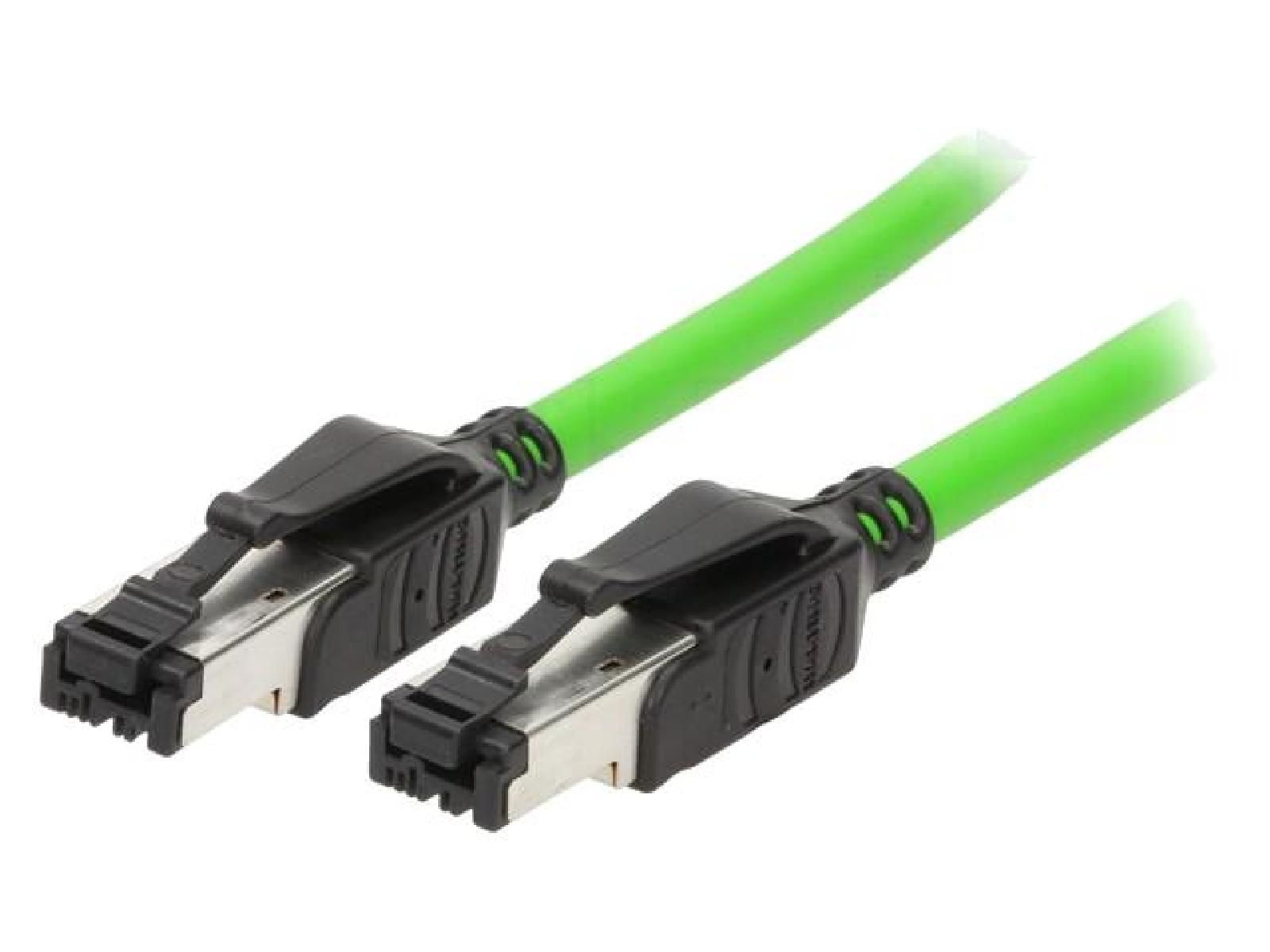 ADNAuto Network Cable RJ45 Male SF-UTP Cat 5 - Green - 5m