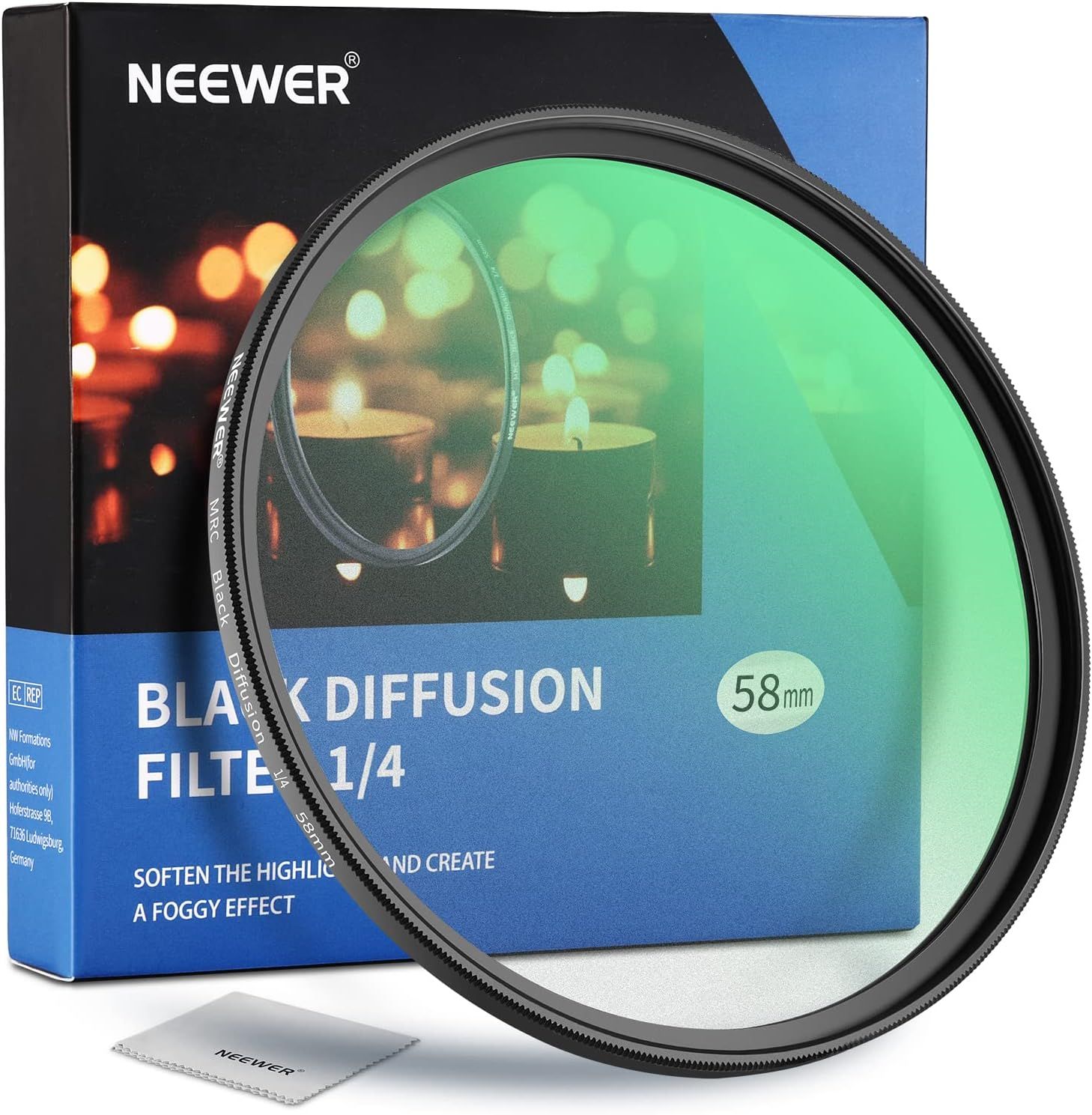 Filtro Neewer 58mm Negro Difusión