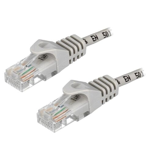 Cable de red ADNAuto RJ45 masculino U-UTP Cat.5e gris - 0,5 m