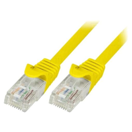 Câble réseau RJ45 mâle UTP Cat.5e jaune - 0,25 m