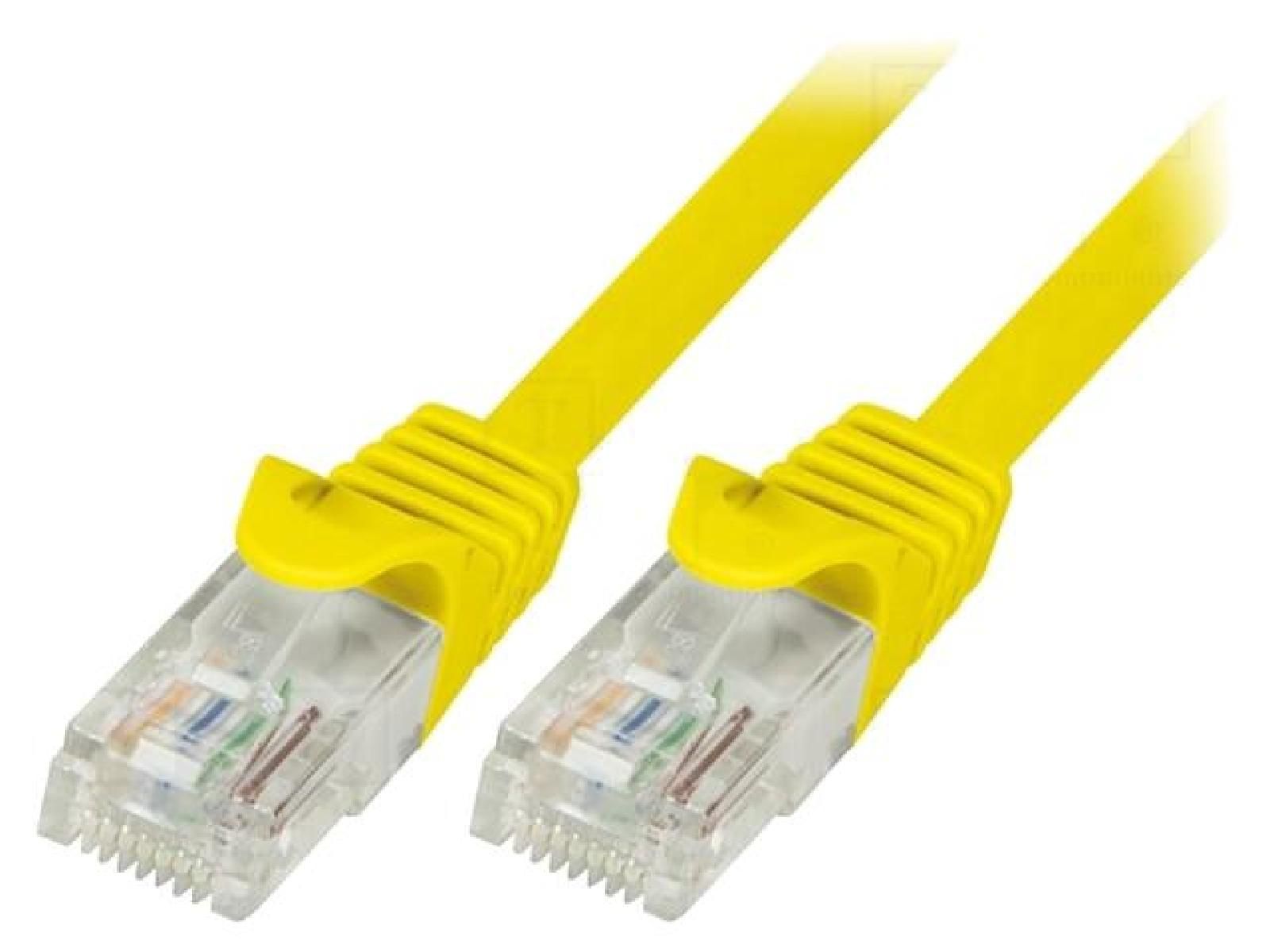 ADNAuto Cat.5e U-UTP RJ45 Male Network Cable - Yellow - 2m