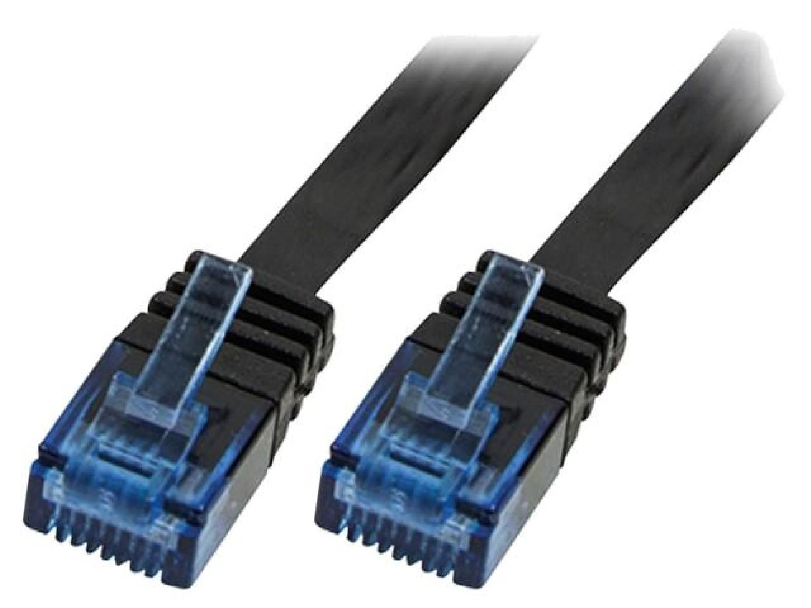 ADNAuto Network Cable RJ45 Male U-UTP Cat.5e Black - 1m