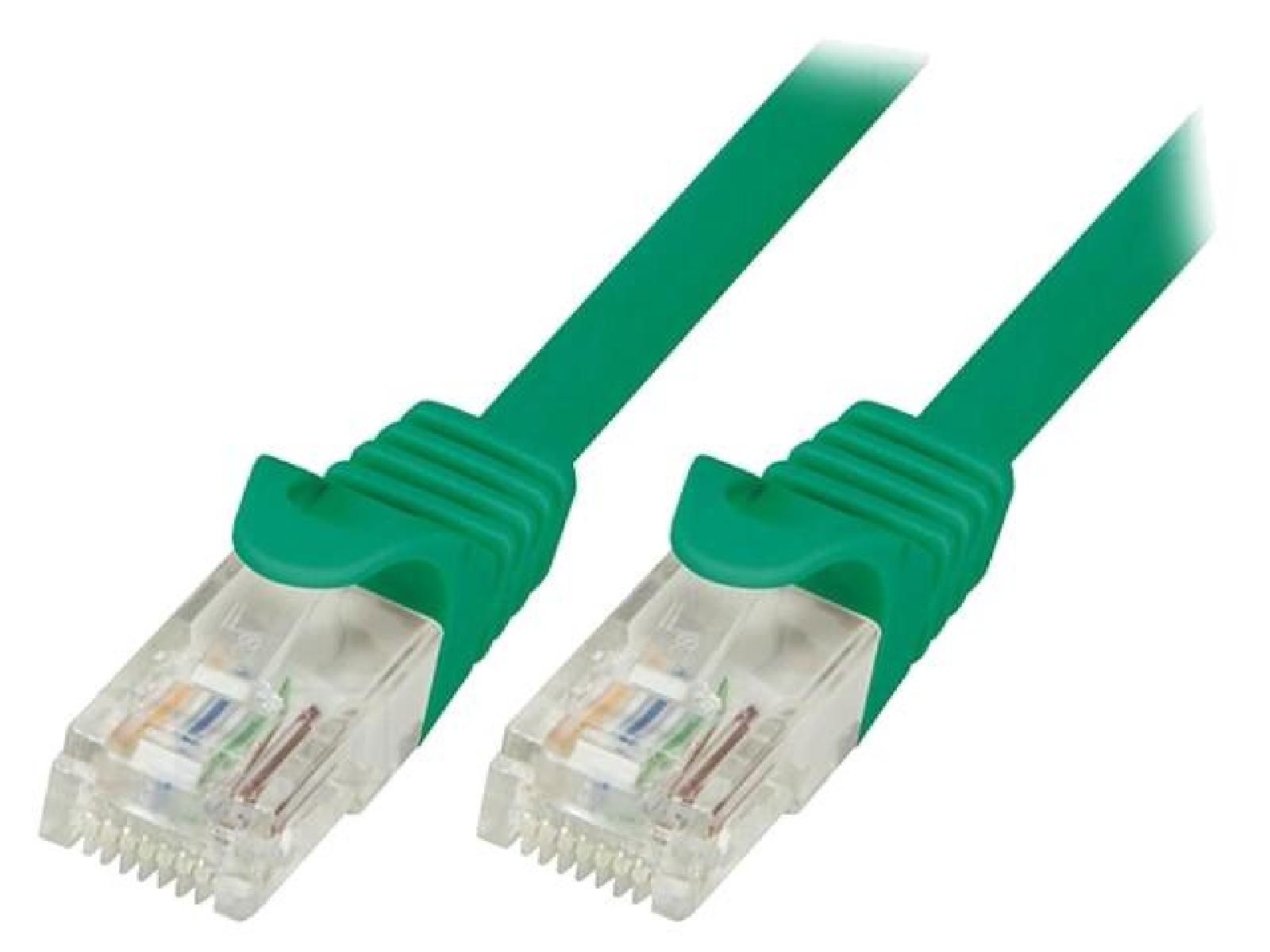 ADNAuto Network Cable RJ45 Male U-UTP Cat.5e Green - 0.25m