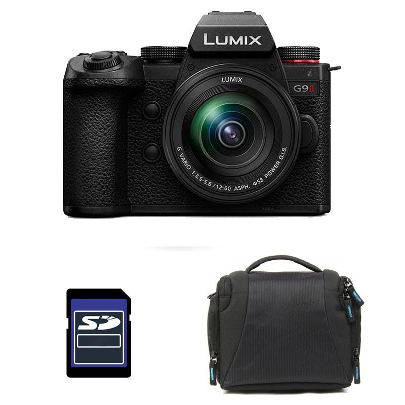 Panasonic Lumix G9 II Black + 12-60 f/3.5-5.6 Lens + 3-Year Warranty + Bag and 4GB SD Card