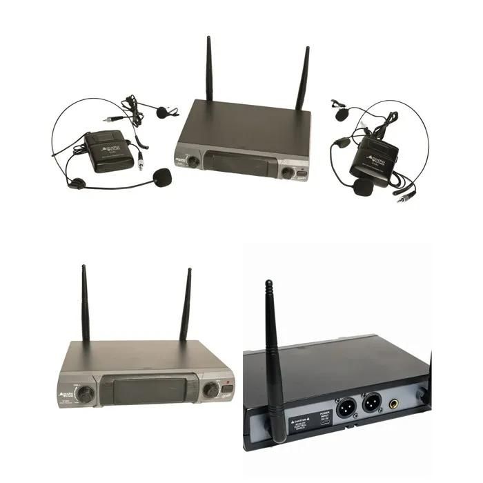 Audio Club Wireless Microphone Set - 2 UHF Micros, 2 Channels