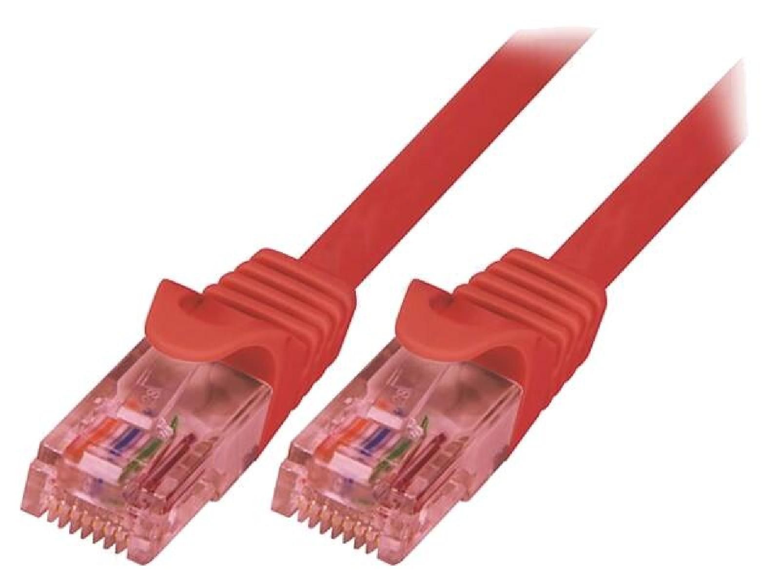 ADNAuto Cat 6 UTP Network Cable - 5m, Red (RJ45 Male)
