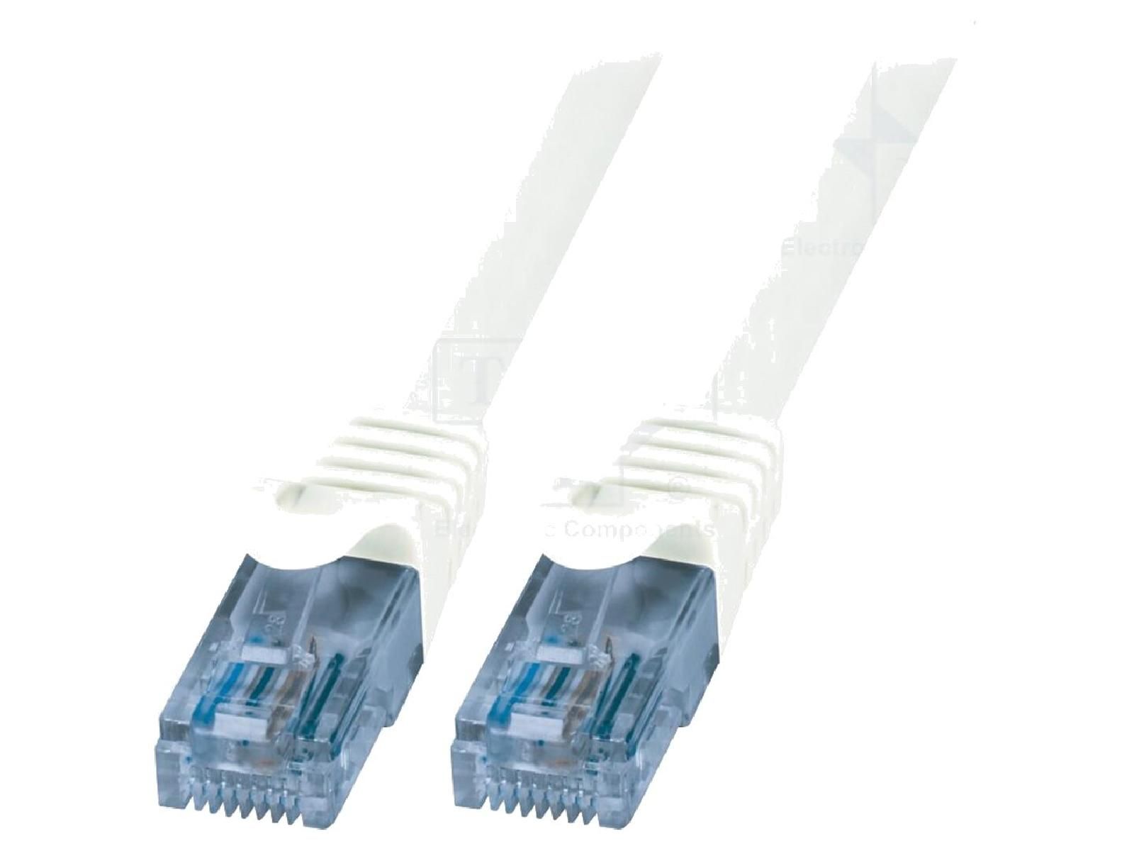ADNAuto Cat 6a U-UTP RJ45 Male Network Cable - White - 5m