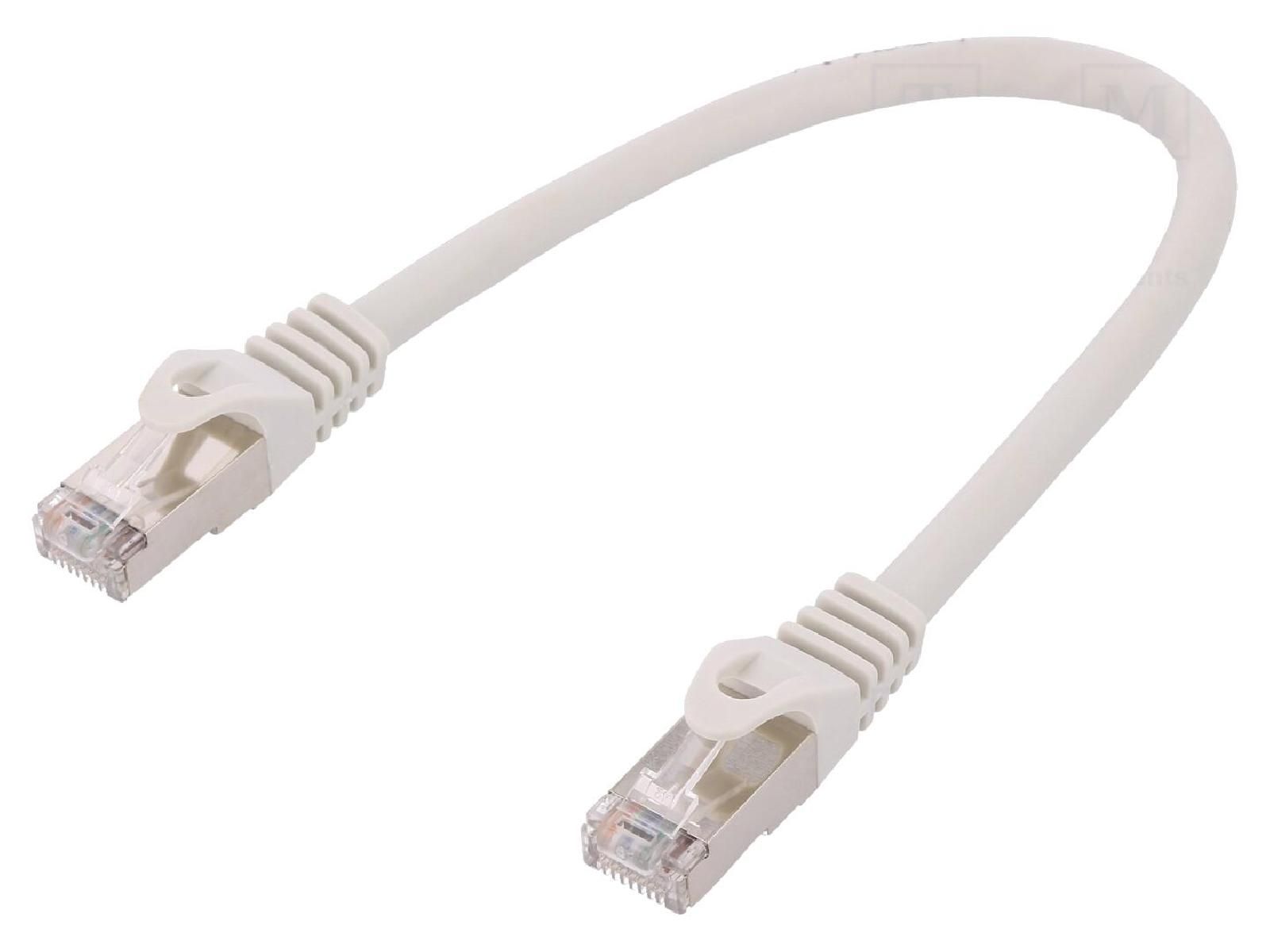 ADNAuto Cat.6 F-UTP Connection Cord - 0.25m Grey