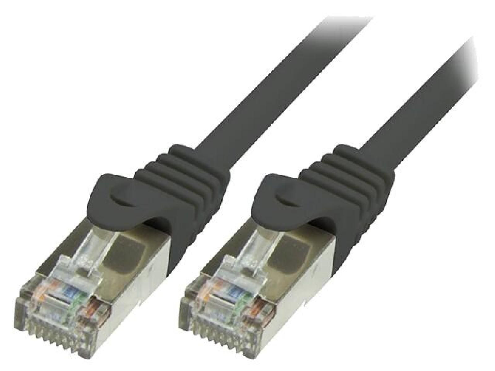 ADNAuto Cat.6 F-UTP Connection Cord - Black - 1m