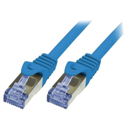 Cable de conexión S-FTP Cat.6a ADNAuto - 0,25m Azul