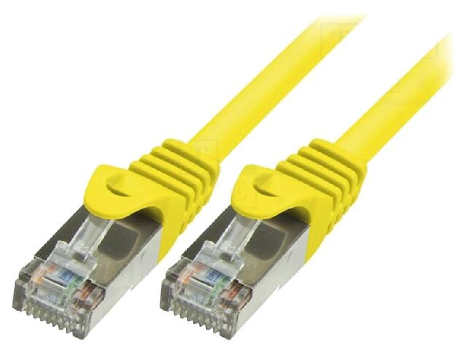 ADNAuto F-UTP Category 5e Connection Cord - Yellow - 1m