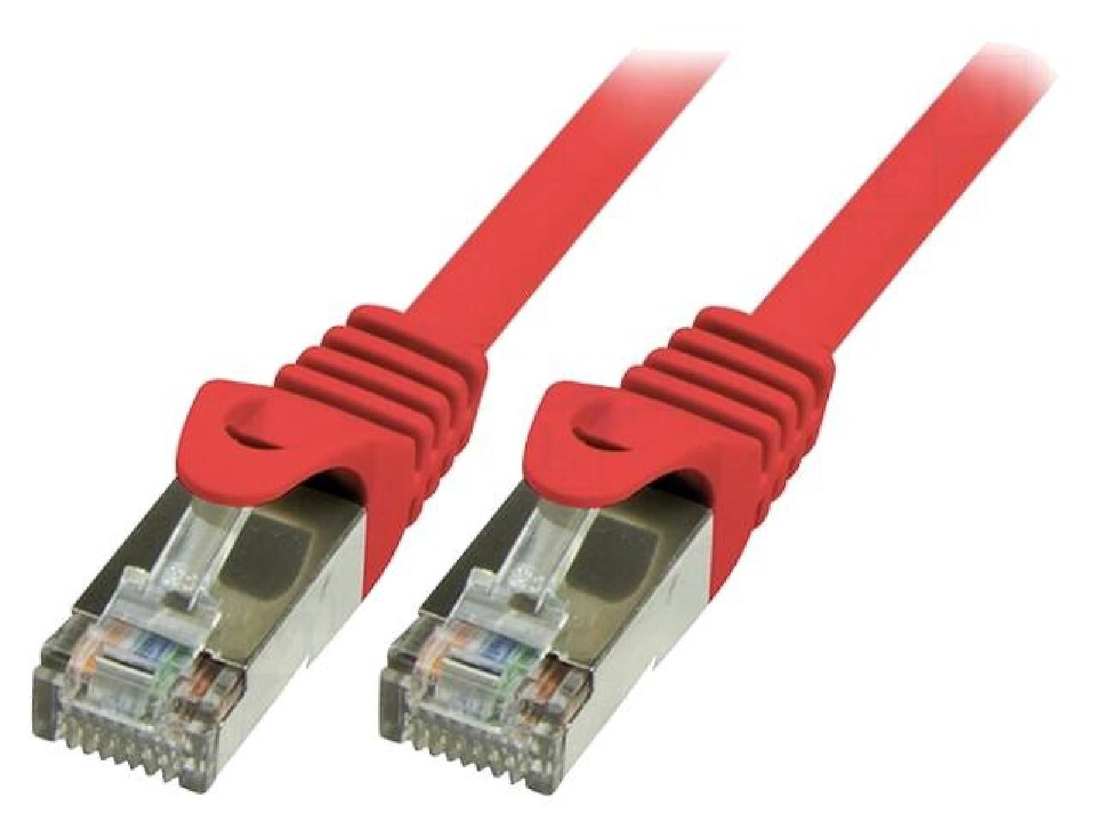 Câble de connexion ADNAuto Cat.5e F/UTP rouge - 7,5 m