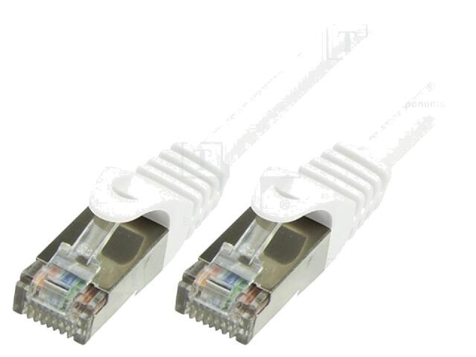 Adnauto Cat.6 F/UTP Connection Cord - 1m (White)