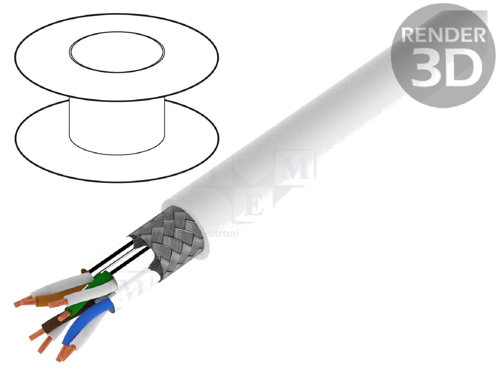 ADNAuto S-FTP Cat7 100m Cable - White
