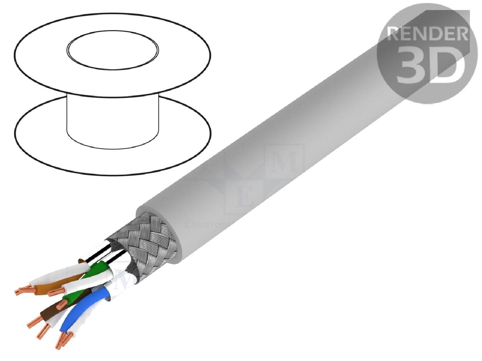 ADNAuto S-FTP Cat7 100m Cable - Gray