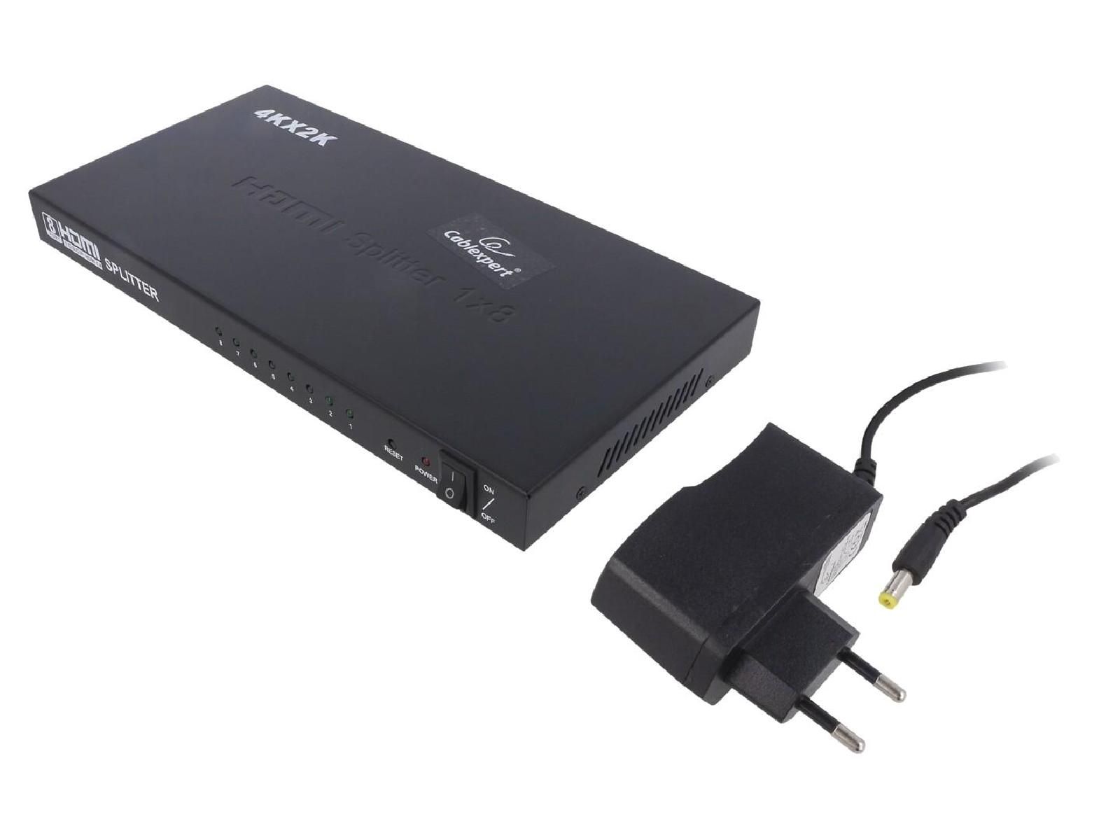Spliteur ADNAuto HDMI 1.4 Femelle X8 Noir
