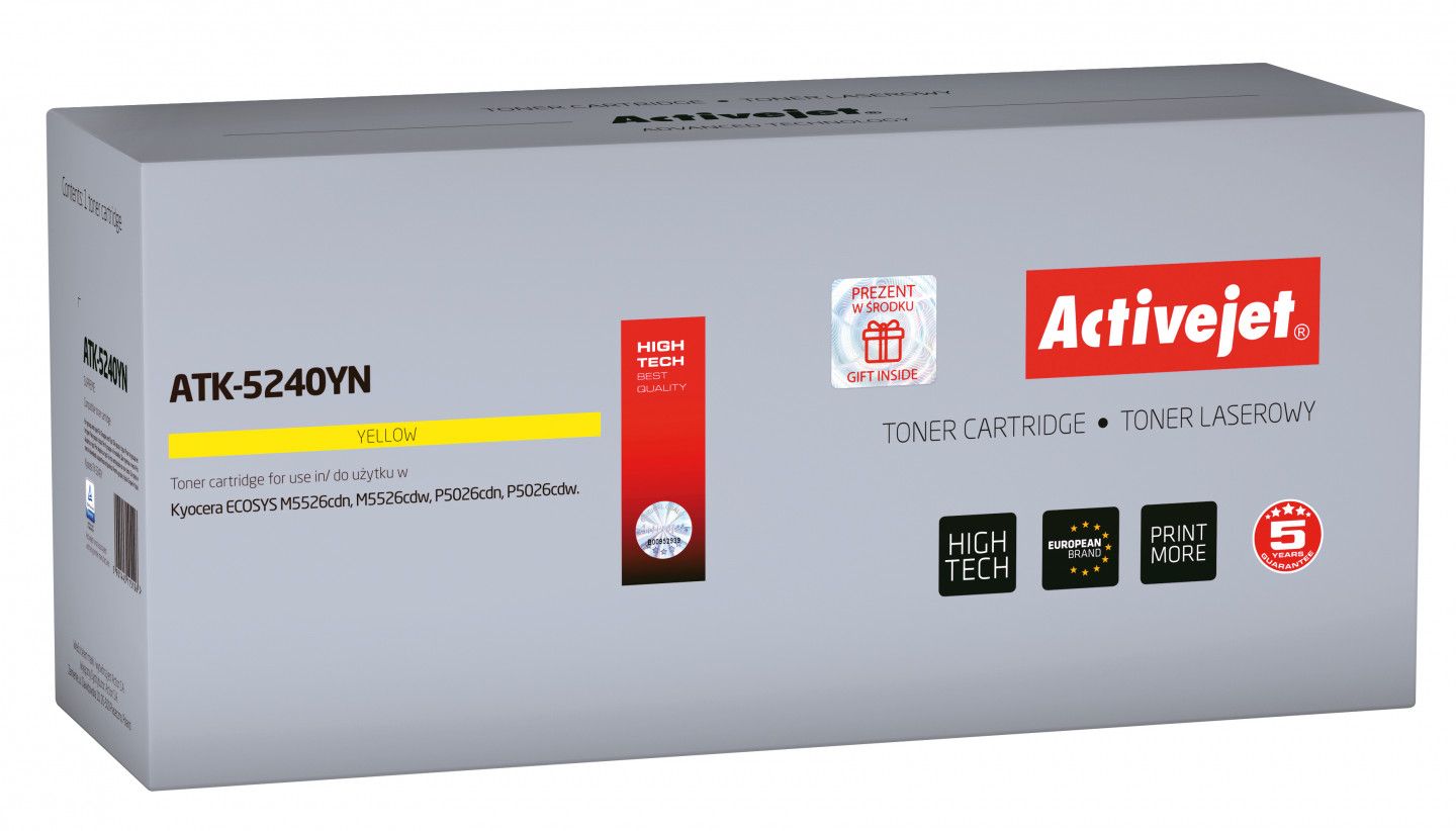 Activejet ATK-5240YN Toner Cartridge (Kyocera TK-5240Y Replacement)