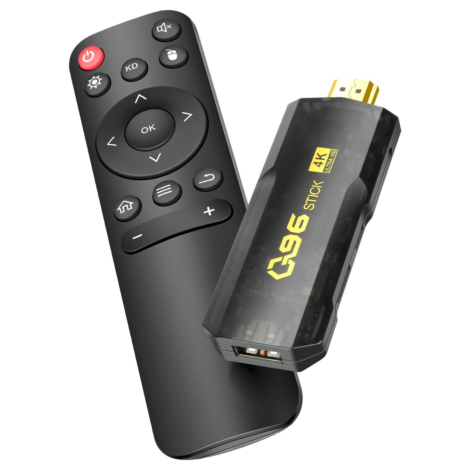 Stick TV Avizar Android 4K avec télécommande, diffusion en continu WiFi