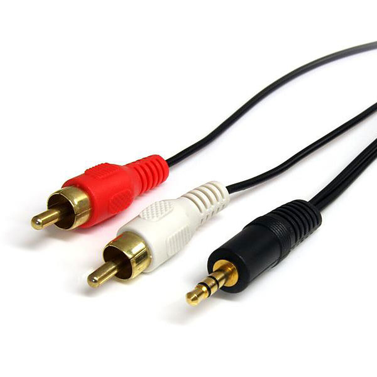 StarTech.com Câble audio stéréo Jack 3.5 mm vers 2 x RCA - M/M - 1 m