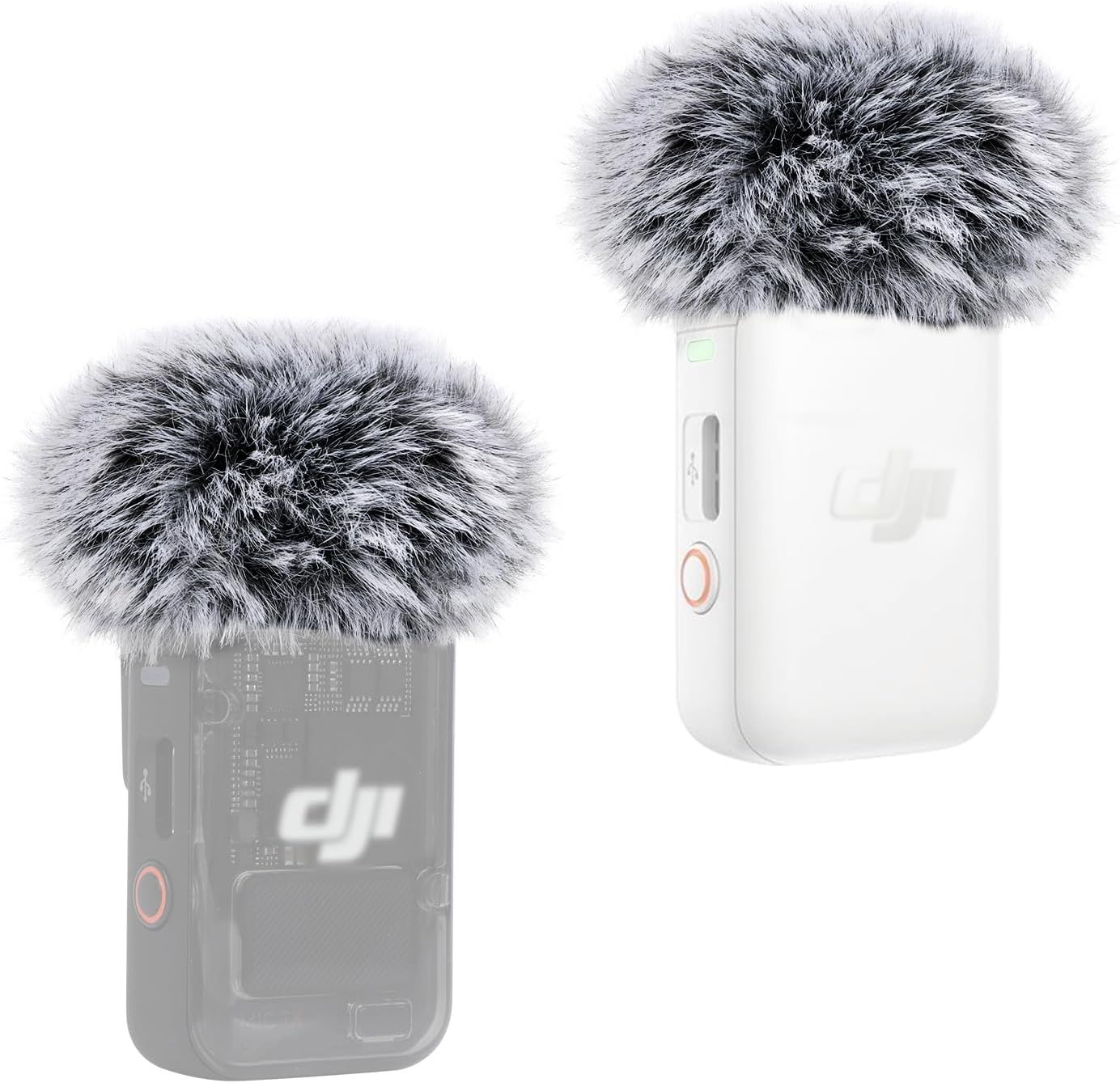 DJI Mic 2 Wind Shield, Fur Bonnet - Lavalier Microphone Accessory