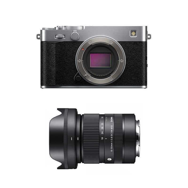 Fujifilm X-E5 Silver + Sigma 18-50 f/2.8 DC DN Contemporary 3-Year Warranty