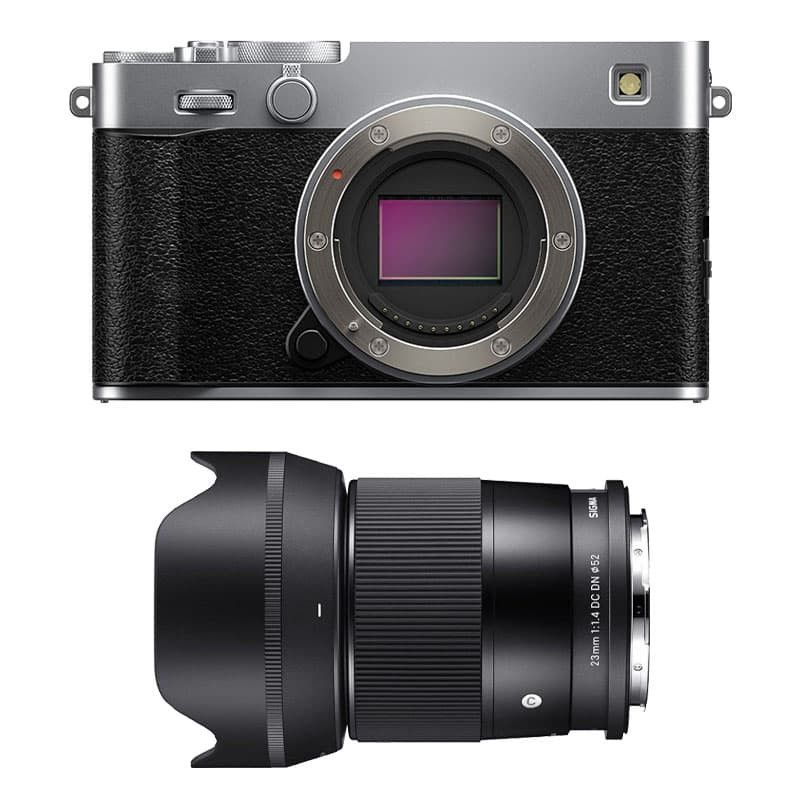 Fujifilm X-E5 Silver + Sigma 23mm f/1.4 3-Year Warranty