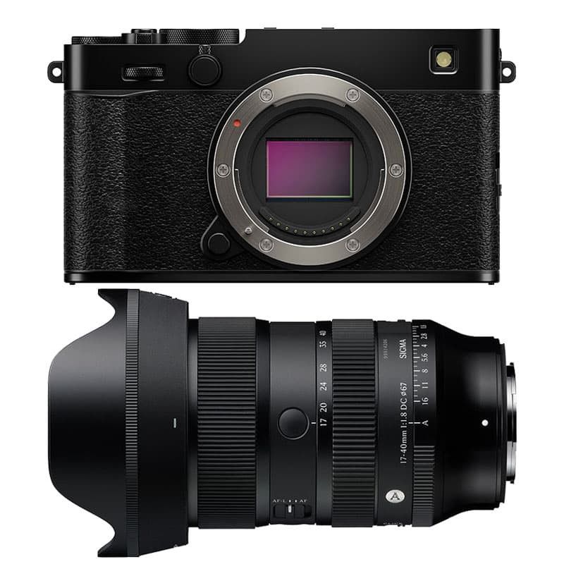 Fujifilm X-E5 Black + Sigma 17-40mm f/1.8 3-Year Warranty