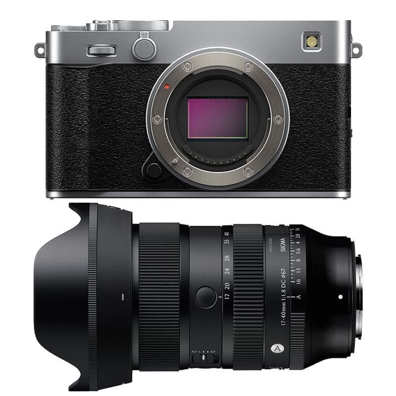Fujifilm X-E5 Silver + Sigma 17-40mm f/1.8 3-Year Warranty