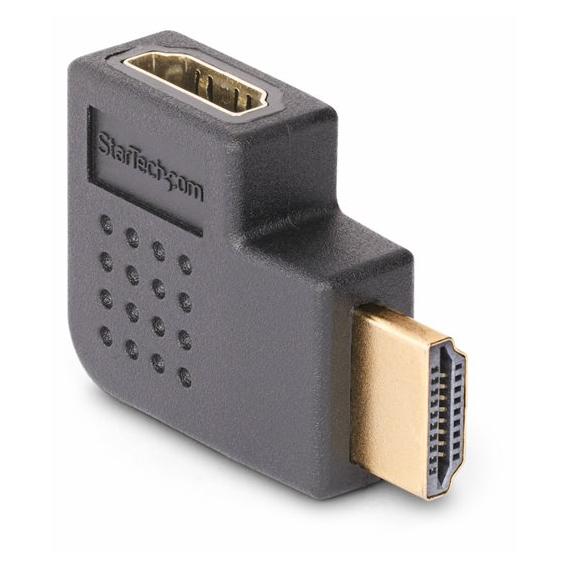 Startech Right Angle HDMI Adapter 2.0, M/F, 4K60Hz - High Speed HDMI Extension Cable