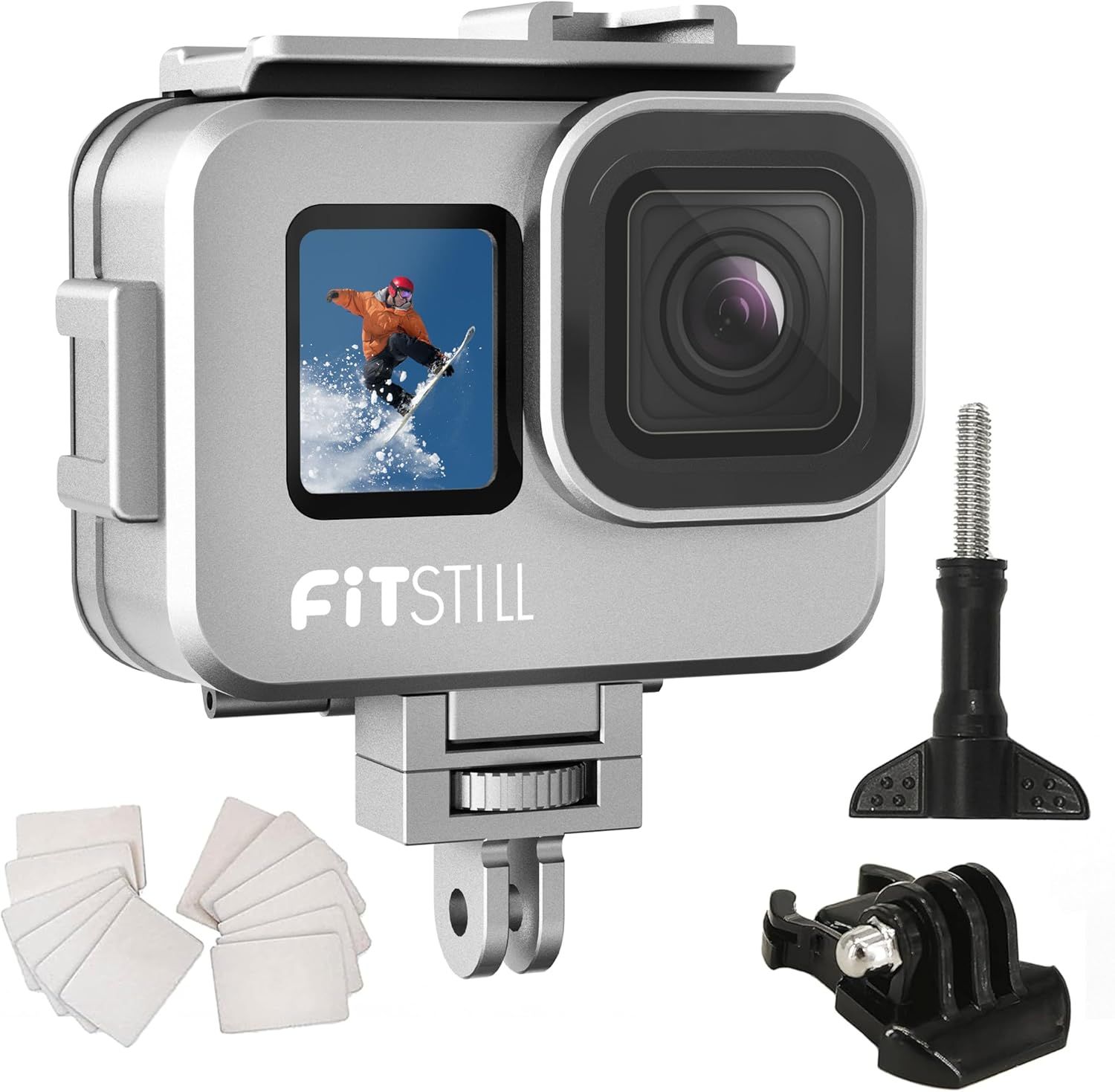 Go Pro Hero Waterproof Case - Aluminum Alloy for Hero13/Hero12/Hero11/Hero10/Hero9 (Black)