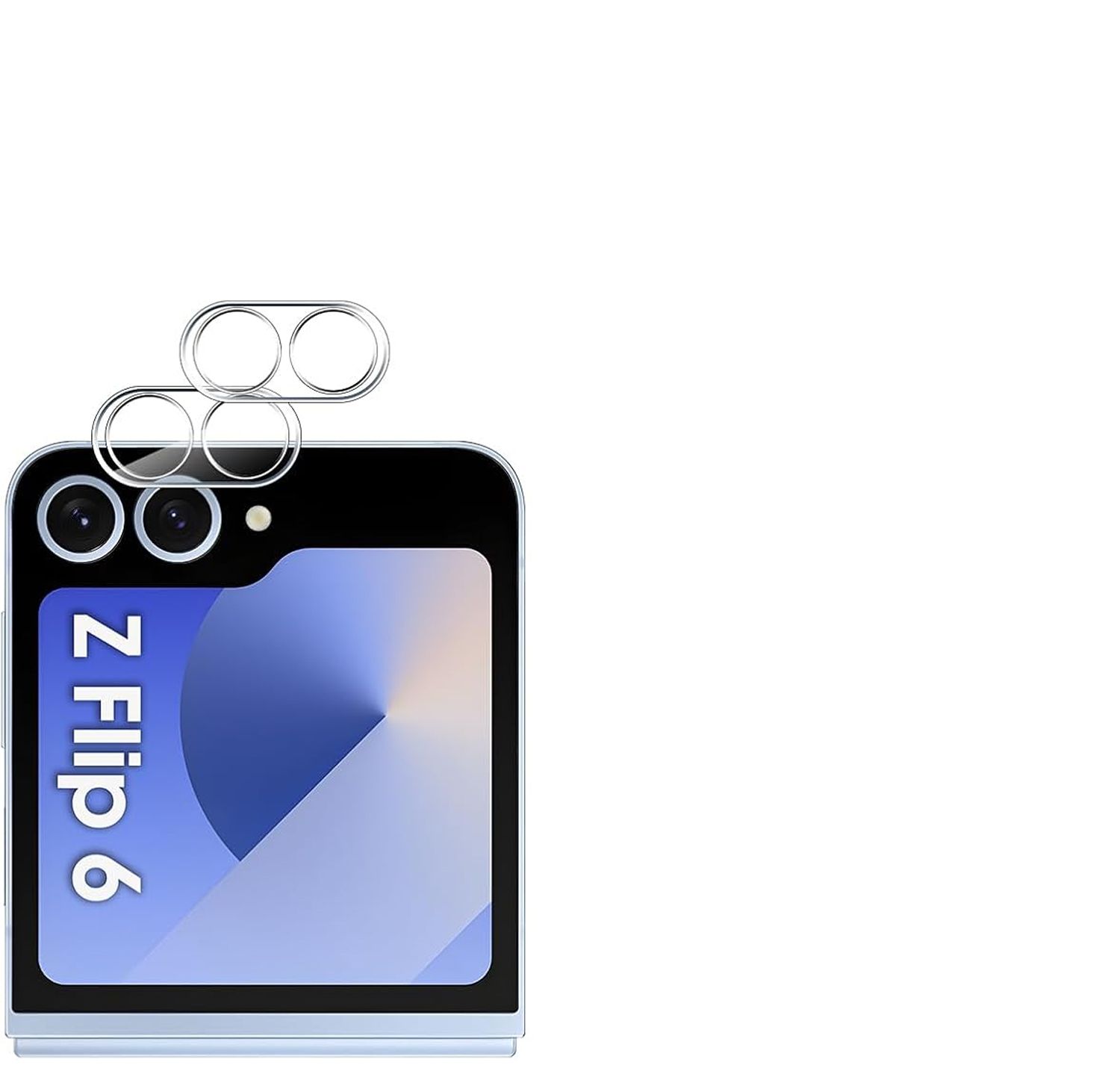 Protector de lente hidrogel Xeptio para Samsung Galaxy Z Flip 7 5G (cámara trasera)
