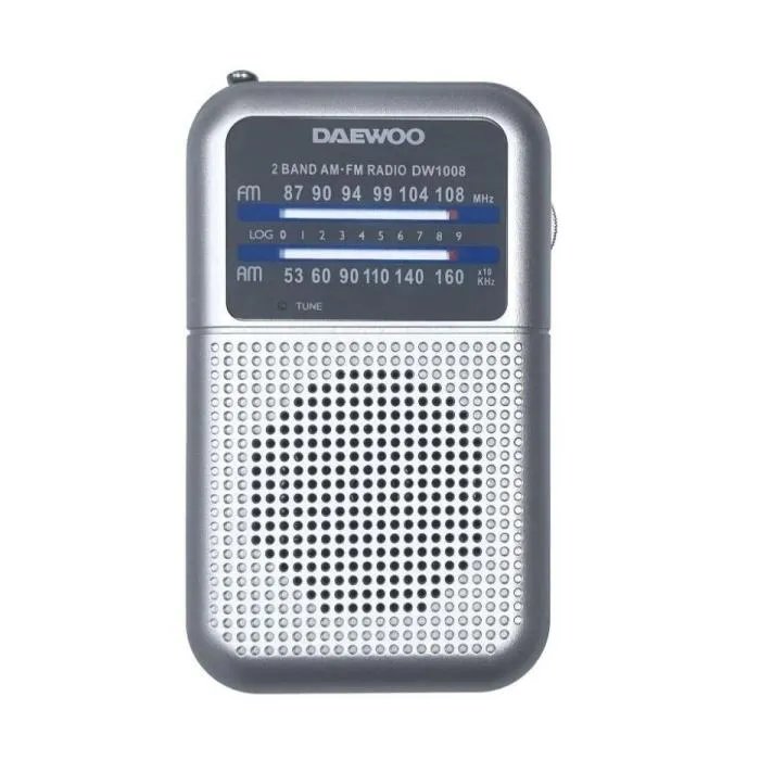 Daewoo Portable Radio DW1008 - Silver