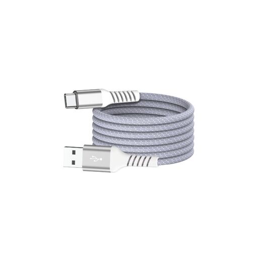 Cable magnético USB/USB-C, 2.0 - 5V/3A/15W, 1 metro violeta