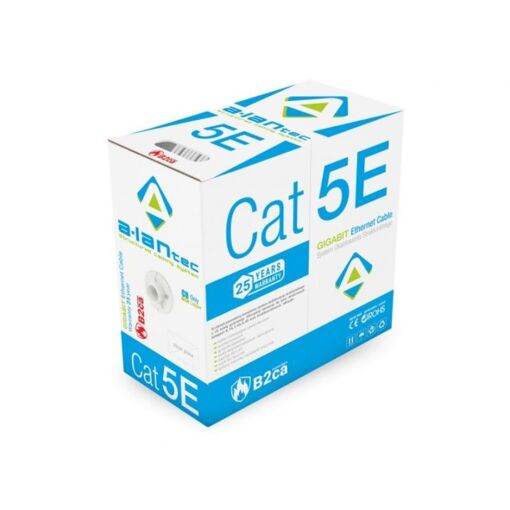 Alantec Cat5e Networking Cable, 305m, Grey