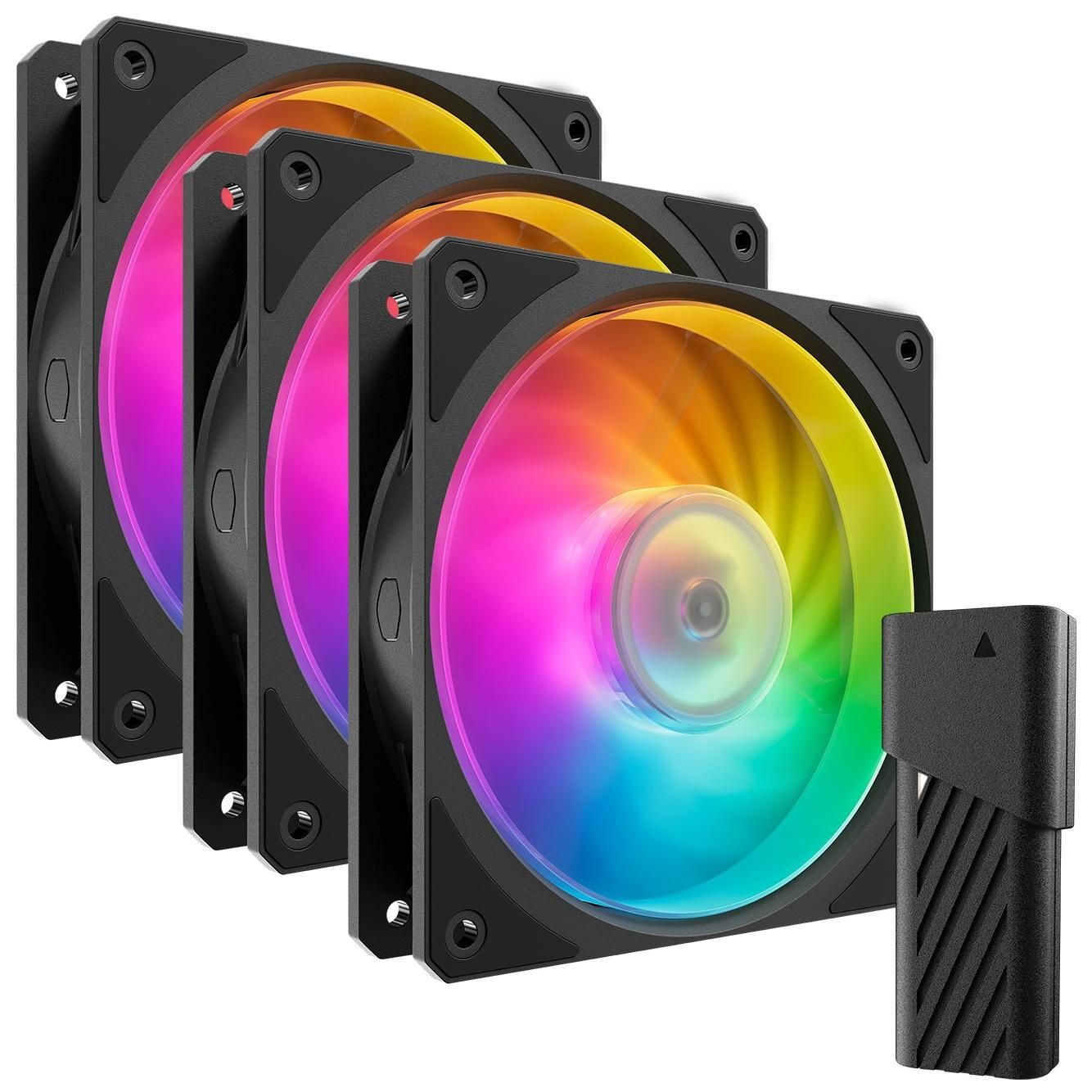 Cooler Master Air Cooling System, 12cm Fan, Black