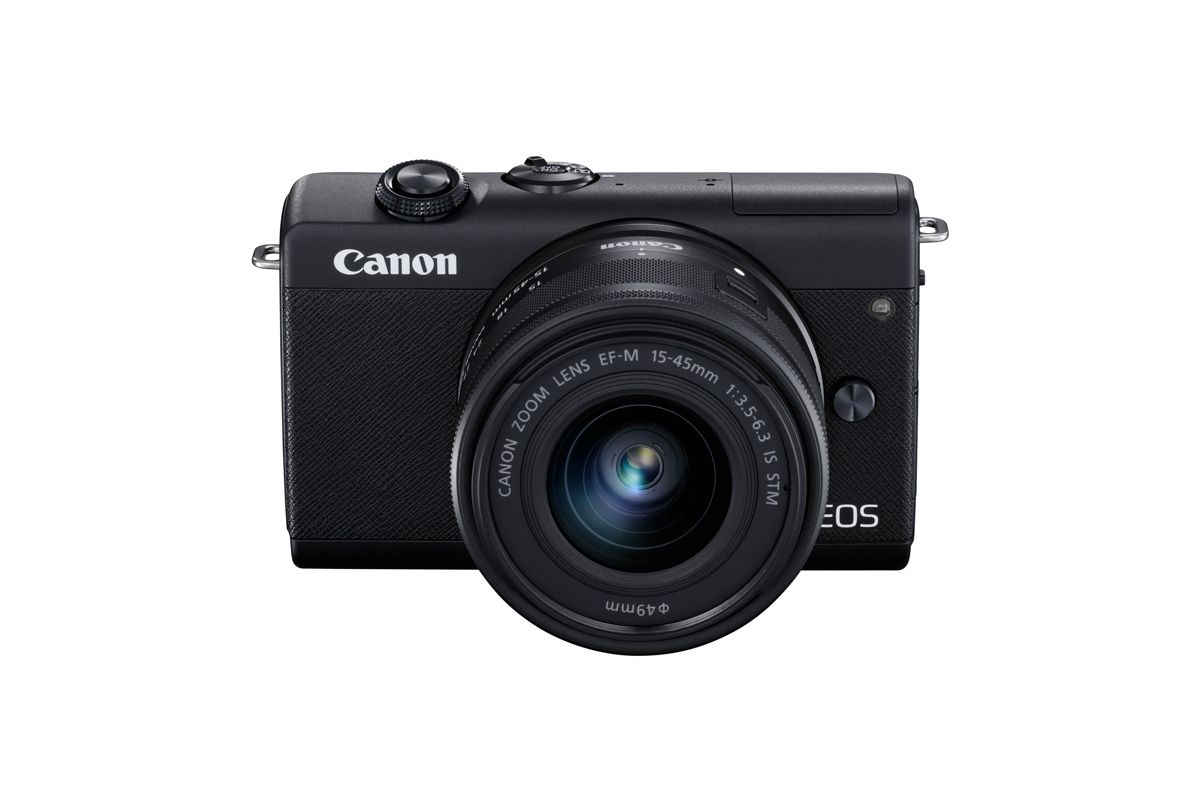 Canon EOS M200 24.1MP Mirrorless Camera with EF-M 15-45mm f/3.5-6.3 IS STM Lens - Black